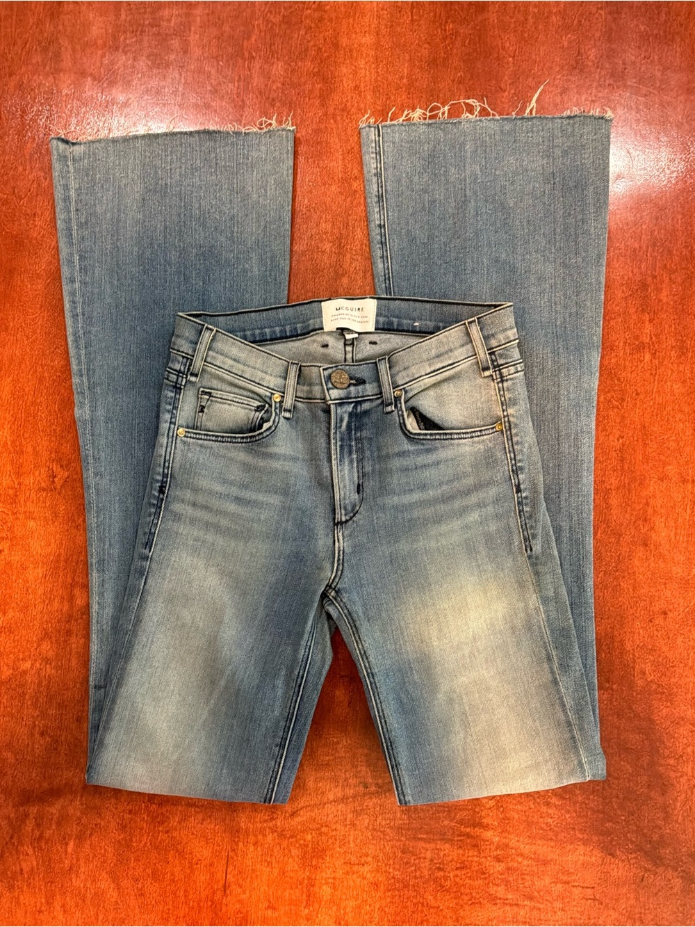 McGuire Low Rise Flare Jeans Sz 24 NWOT